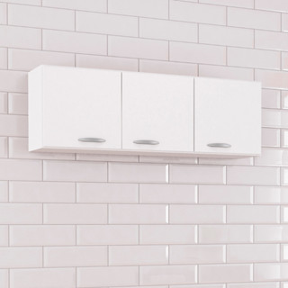 Armário Aereo 3 Portas 120cm A843 Cristal Poquema em Oferta na Shopee