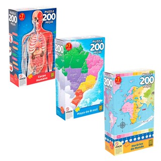 Combo Quebra-Cabeça 200 peças em Oferta na Shopee