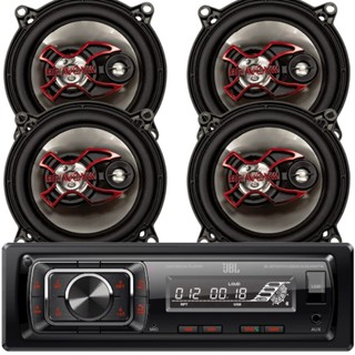 Kit Estereo Radio Jbl Som Carro + 4 Alto Falante Bravox 5pol em Oferta na Shopee