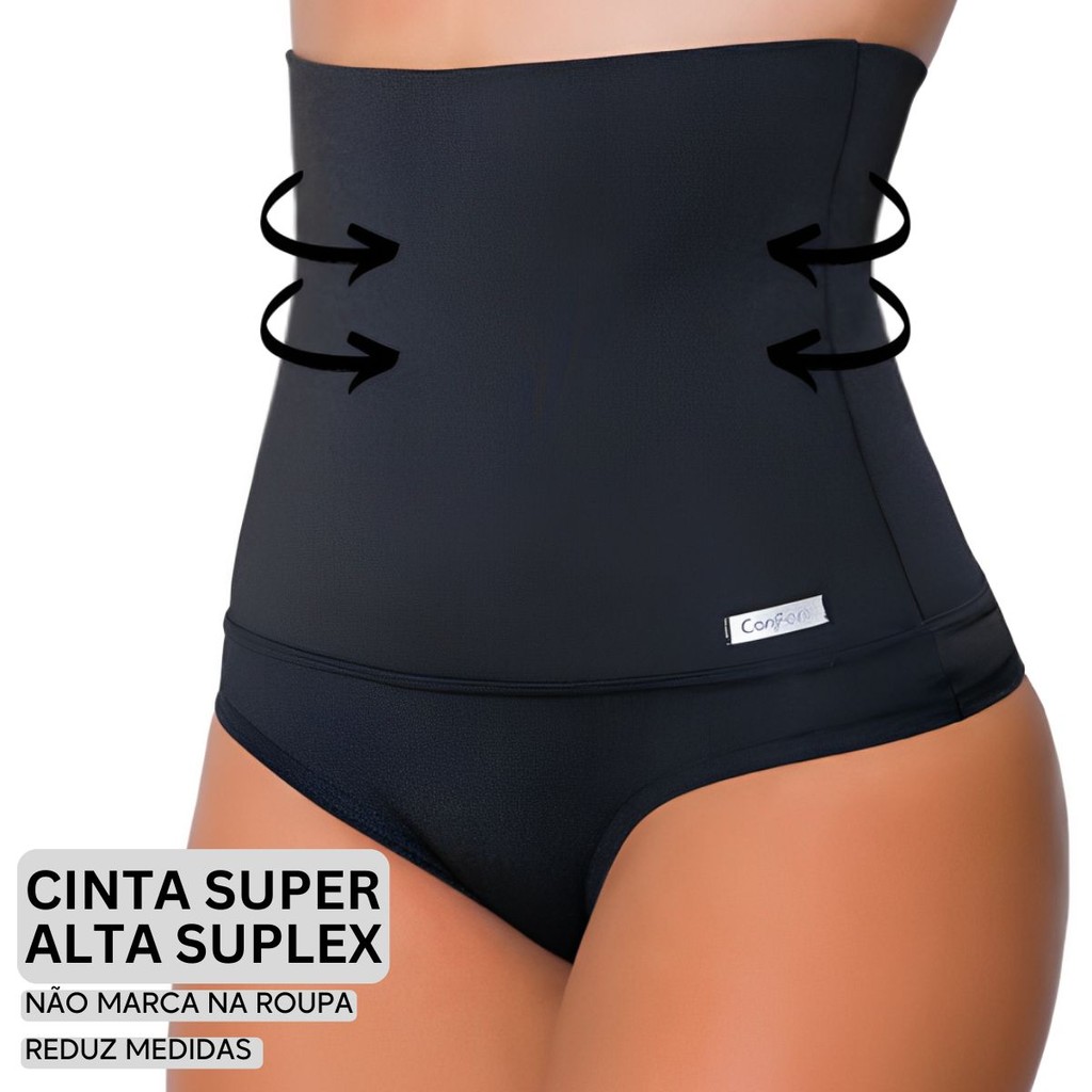 Calcinha Cinta Modeladora Suplex Alta Compressão Segura Barriga - Cris em Oferta na Shopee