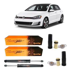 Par Amortecedor Traseiro Cofap + Kit Golf Tsi Msi 2013 2014 2015 2016 2017 2018 2019