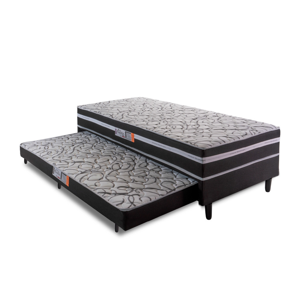 Cama Box Solteiro com Cama Auxiliar Aspen 88x188x41cm em Oferta na Shopee