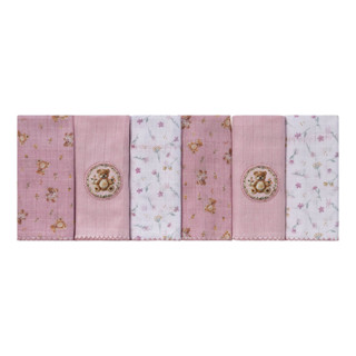 Pano de Boca Bordado para Bebê 06 Unidades Baby Joy Fábula em Oferta na Shopee