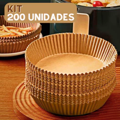 KIT Forma de Papel Manteiga Para Air Fryer / Sem Sujeiras na Cozinha
