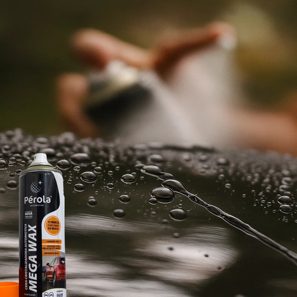 Cera Pérola Mega Wax Spray 300ml | Cristalizadora com Carnaúba, Brilho Espelhado e Proteção por até 3 Meses — imagem 2 de 2