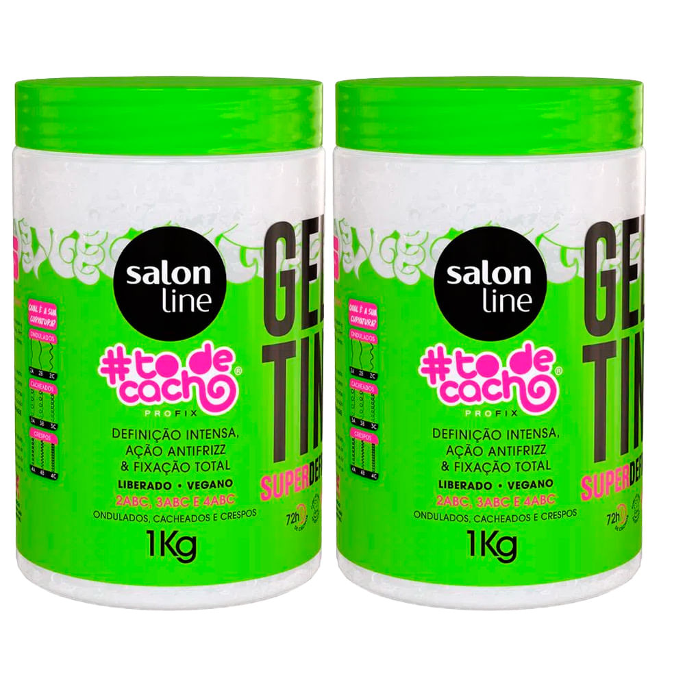 Kit Gelatina Salon Line #To De Cacho Não Sai Da Minha Cabeça 1kg - 2 Unidades - Beauty