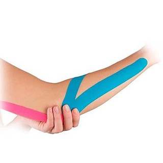 Bandagem Elástica Adesiva Fita Kinesio Tape Ortopedia Fisioterapia Kinesiology Profissional 5m x 5cm em Oferta na Shopee