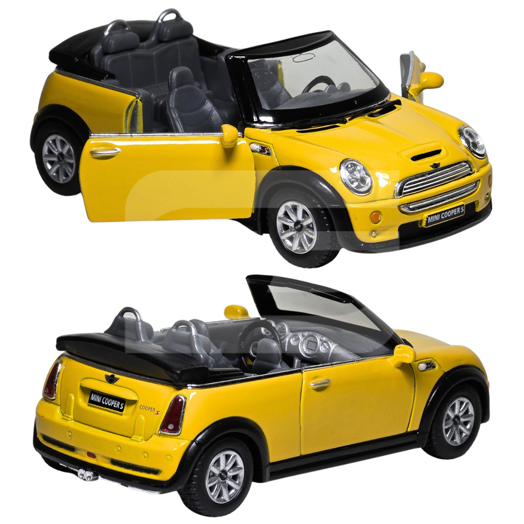 Miniatura De Ferro Mini Cooper S Cabrio 12cm 1/28 em Oferta na Shopee