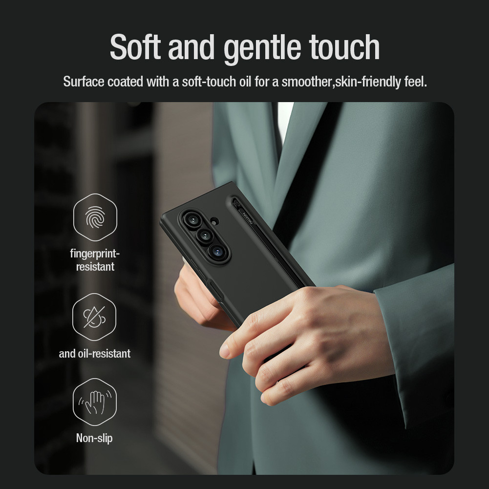 Nillkin Flex Pure Fold Case Para Samsung Galaxy Z Fold7/8 Ultra Com Suporte Caneta Capa Protetora Anti-Queda (Versão S P — imagem 2 de 2