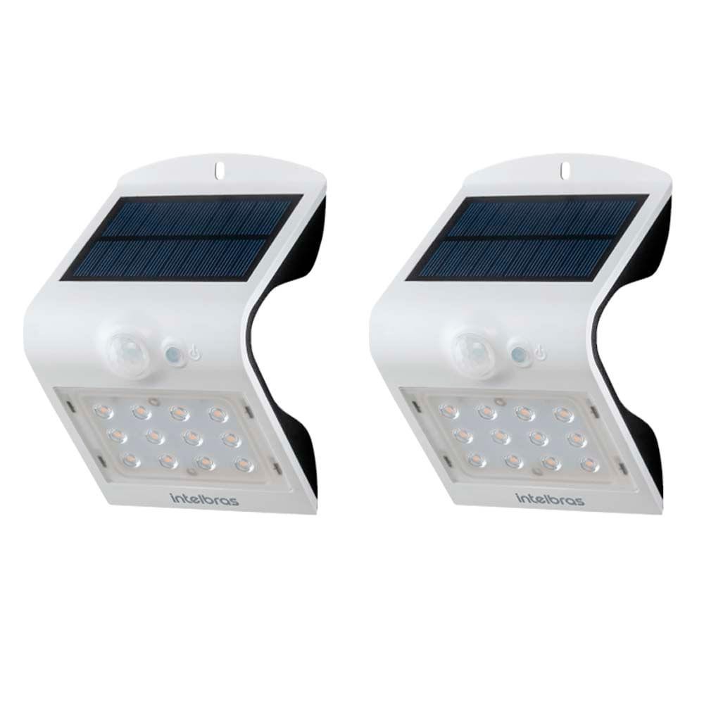 Kit 2 Arandelas Solar Intelbras ASI 220, Luz Amarela-4842810