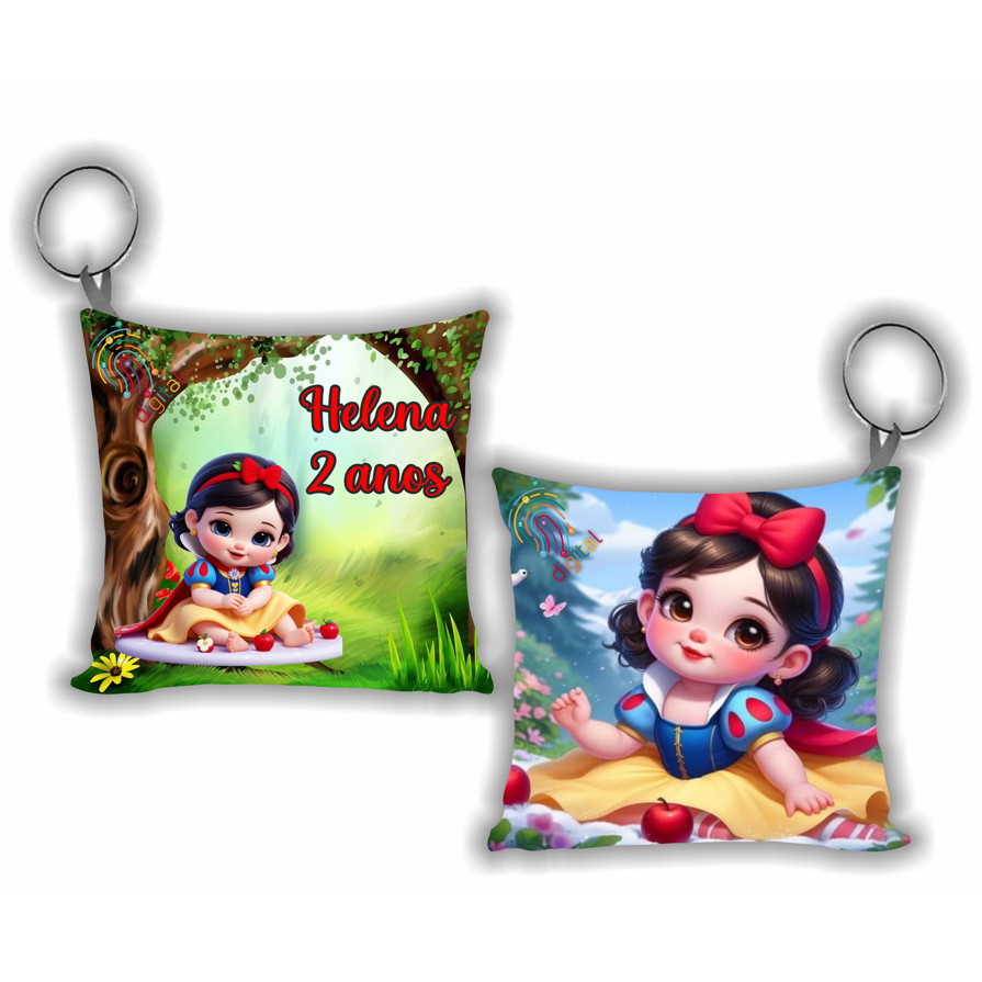Kit Almochaveiro Personalizado Branca de neve e os sete anões Lembrancinha Aniversário