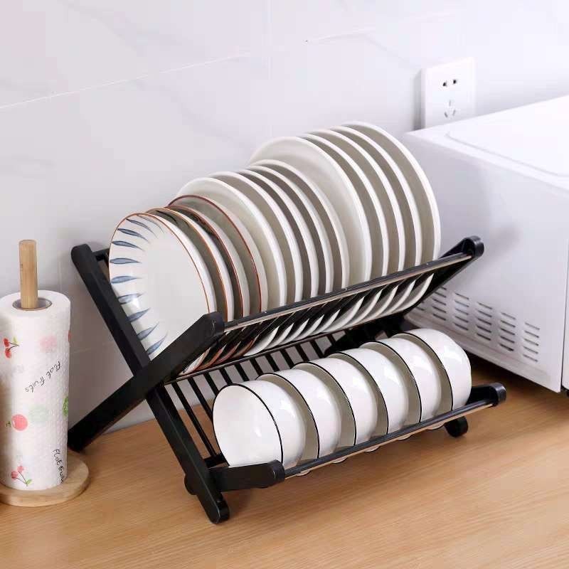 Escorredor de Pratos Dobrável em Plástico Resistente – ideal Compacto, Portátil  Funcional, Comporta