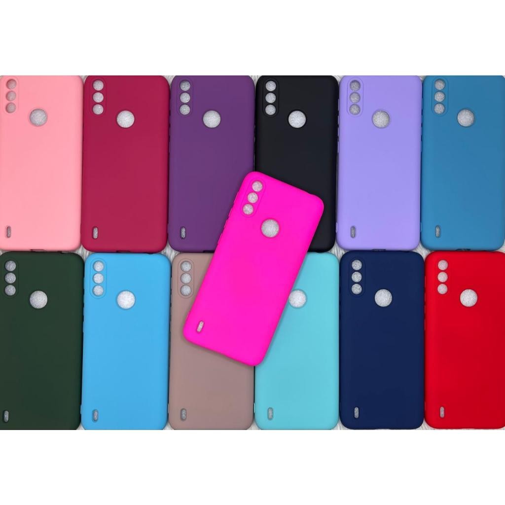 Kit Protetora Capa de Celular - E7 Power - Motorola Silicone Aveludado Capinha Case -Entrega Imediata - Qualidade Game X