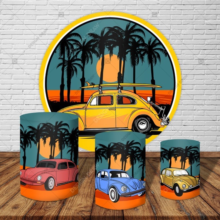 Fusca + kit painel redondo 1.5m (CAPA) + 3 capas de cilindros