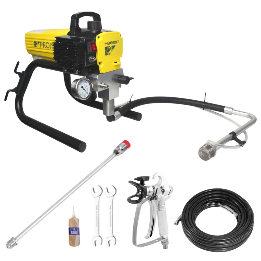 Máquina de Pintura Airless 127V Menegotti MMA /1000W Pinturas Industriais Paredes Tetos Original
