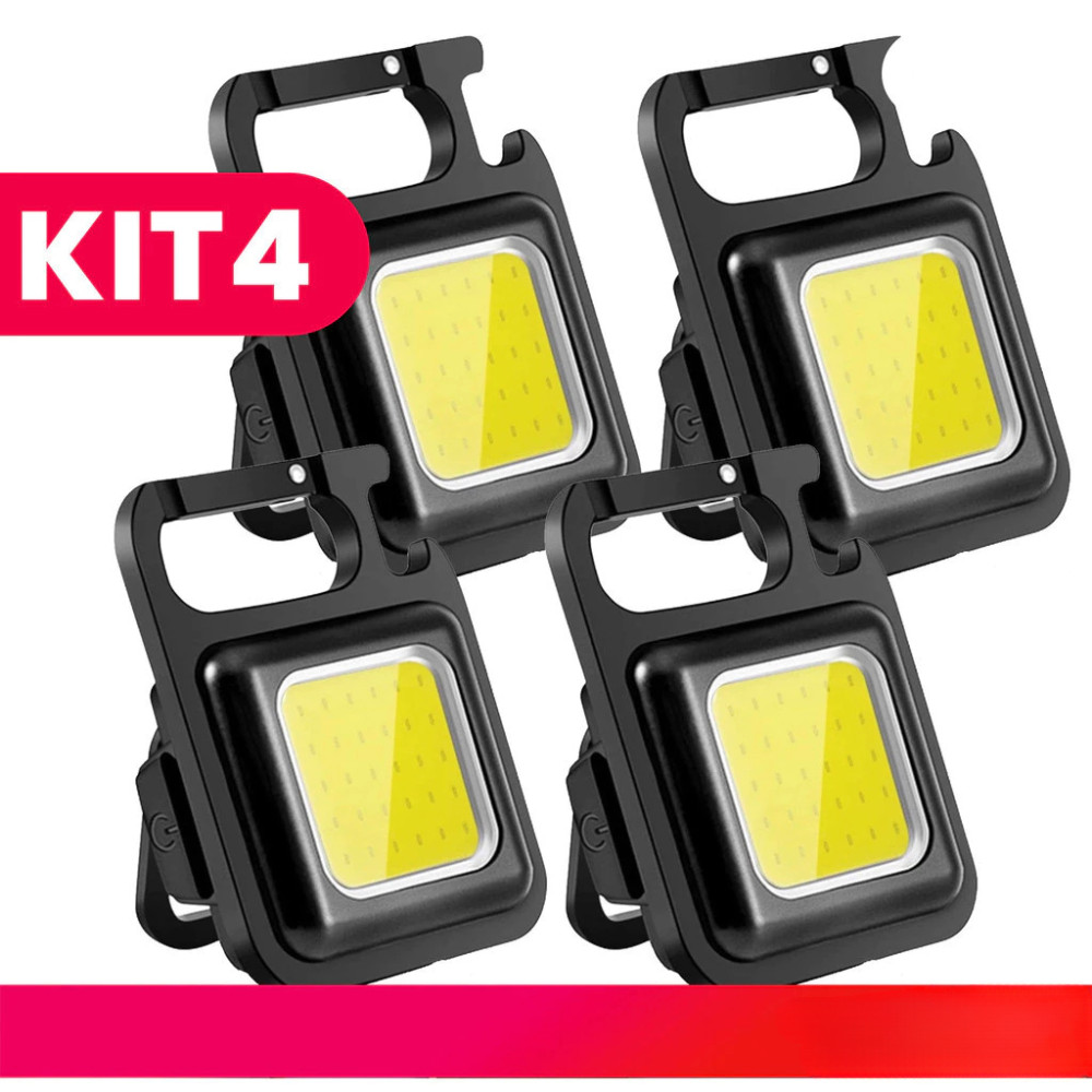 Mini Lanterna - led Portátil/USB Recarregável Iuminação ajustavél 3 Modos De Luz Lanternas  Chaveiro