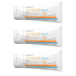 Kit 3 Creme Preventivo Assaduras Cetrilan Infantil 120g