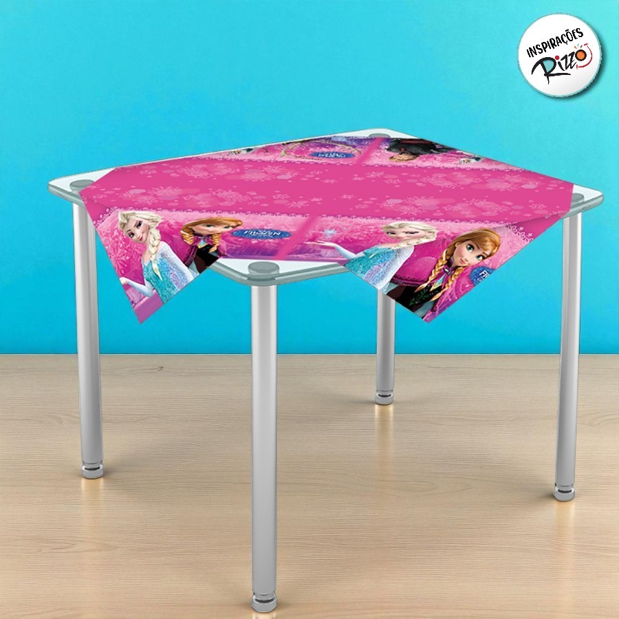 Toalha Plástica Cobre Manchas - 1 x 1 m - Frozen - 4 unidades - Disney Original - Rizzo