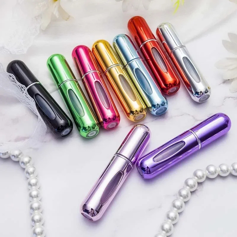Base Recarregável Para Frasco De Perfume 5ml | Nebulizador Anti-Vazamento Portátil Com