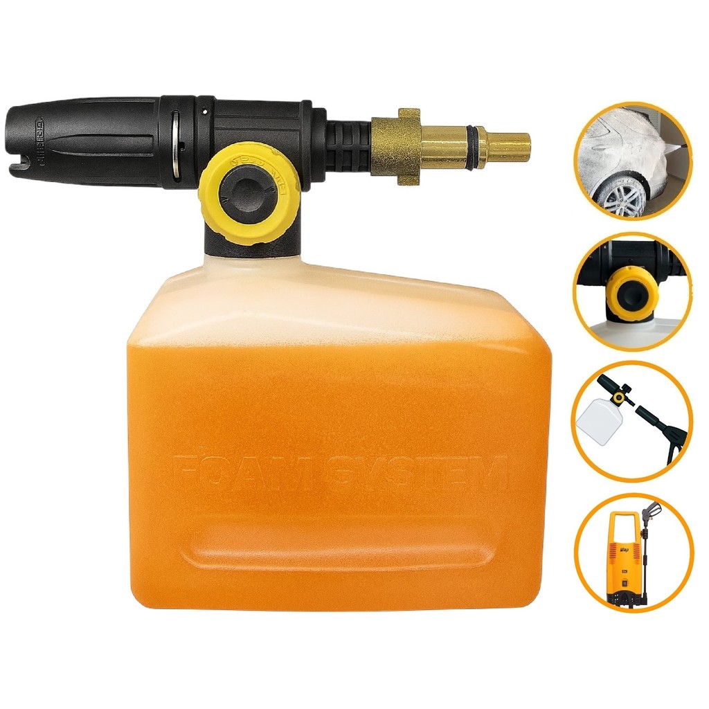 Canhão Espuma Snow Foam Difusor Aplicador Detergente Espuma Wap Excellent Lavadora Pressão