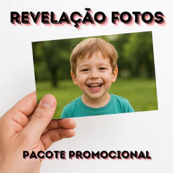 Pacote Revelação 25 - 100 Fotos 180gr 10x15 para Album e quadro
