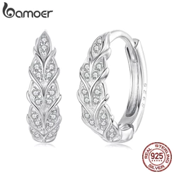 Bamoer 925 Brincos De Prata Esterlina Originais Orelha De Trigo Joias Antialérgicas Presente Feminino