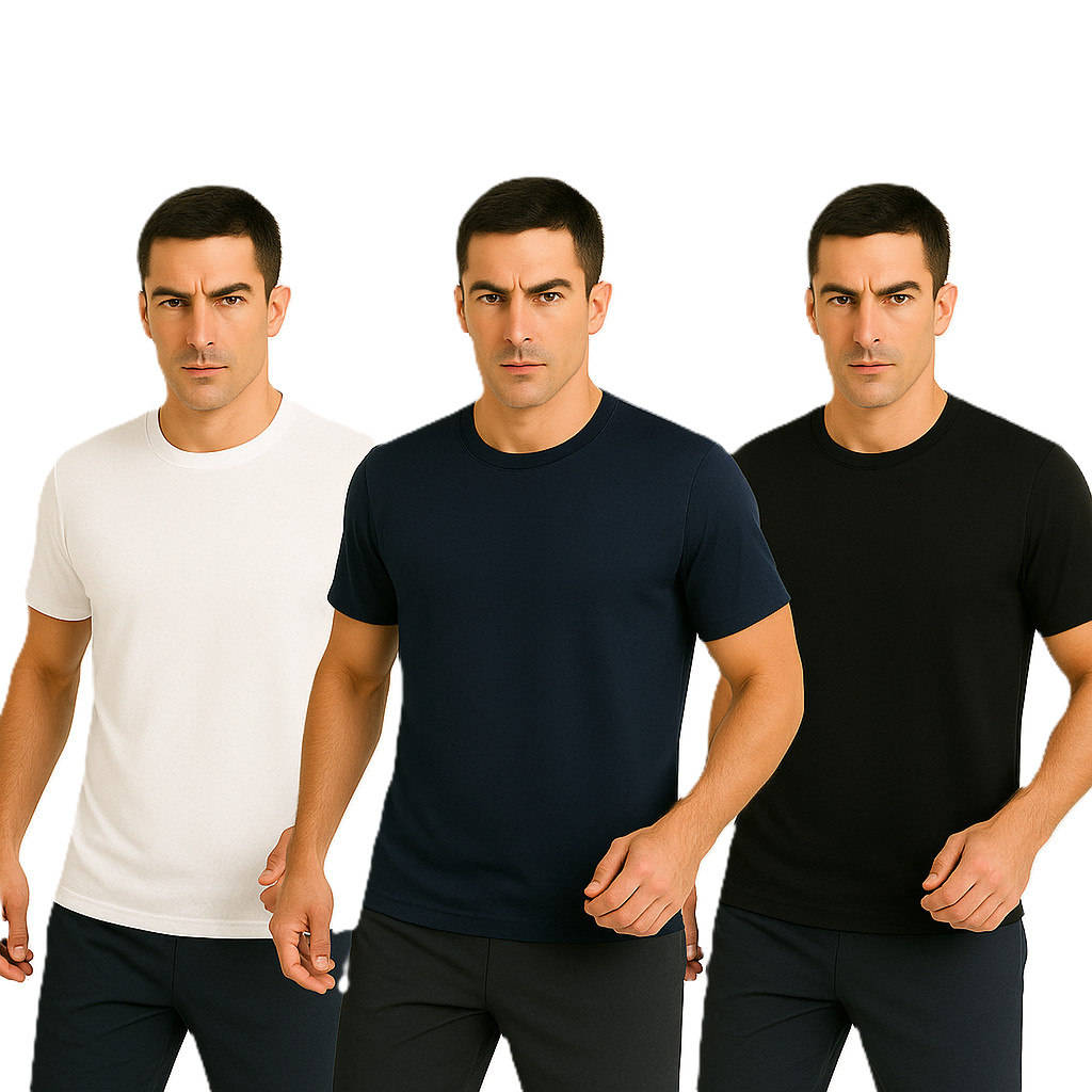 3 Camisetas Masculinas Dry Fit Básica Lisa Academia Treino Caminhada Corrida Dia A Dia Tecido Leve