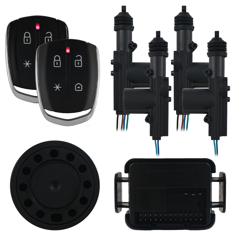 Kit Alarme Automotivo Positron Cyber PX-360BT Universal + Trava Eletrica Universal 4 Portas TR-420