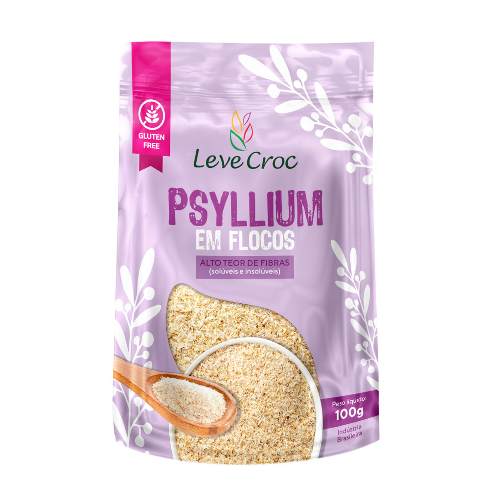 Psyllium Em Flocos 100g - Leve Croc