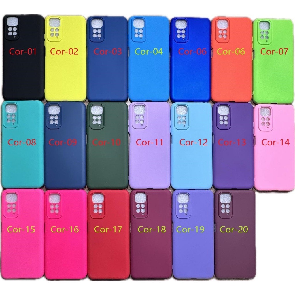 Capa Capinha Anti impacto Para Xiaomi Redmi Note 11 4G / 11S 4G - Com Interior Aveludado de Silicone / 014XM  - CP 014