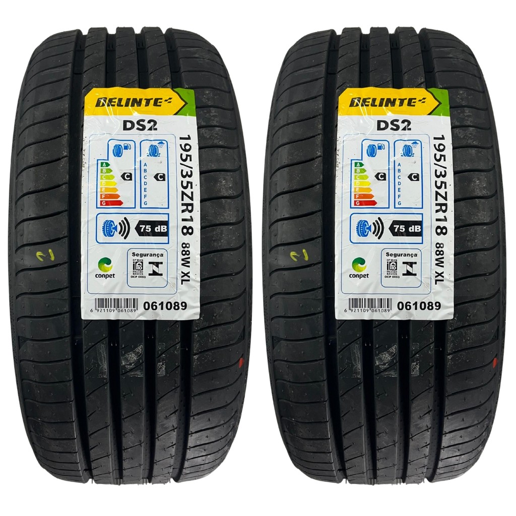 KIT 02 PNEUS 195/35ZR18 DELINTE 88W XL DS2 em Oferta na Shopee