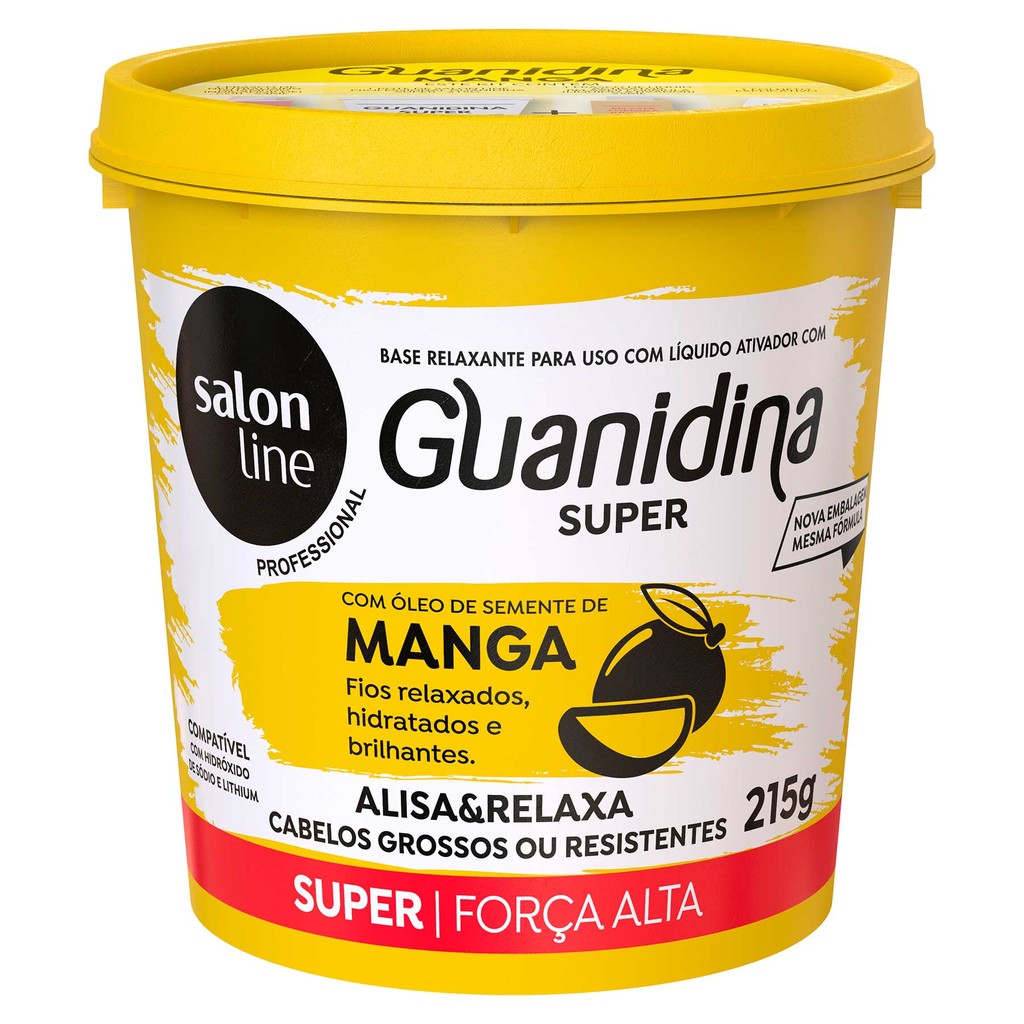 Guanidina Óleo Semente de Manga Alisa e Relaxa Salon Line 215gr - Beauty