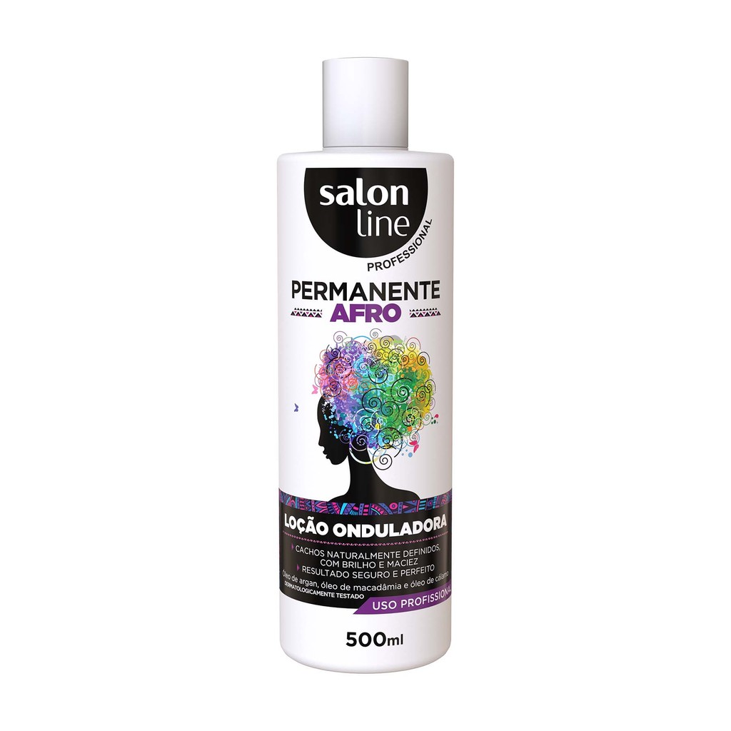 Loção Onduladora Permanente Afro Salon Line 500ml - Beauty