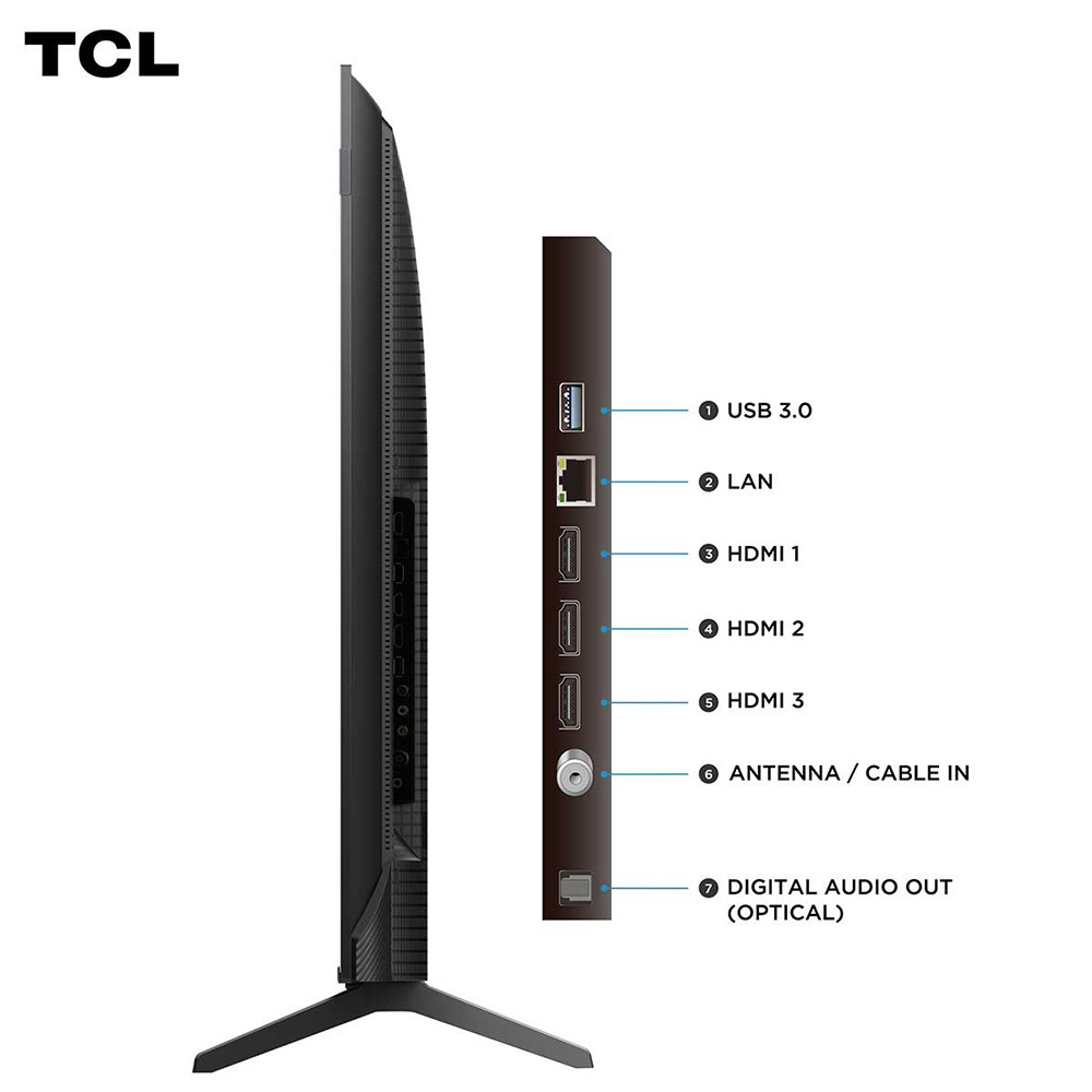 Detalhes do Smart TV TCL 50 Polegadas 50P7K 4K UHD QLED Google TV