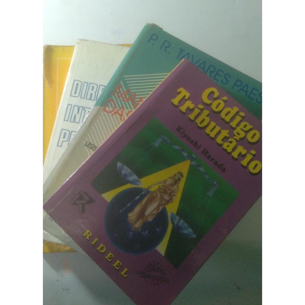 Kit 4 Livros Código Tributário Manual das Sociedades Anônimas Direito Internacional Privado S/A