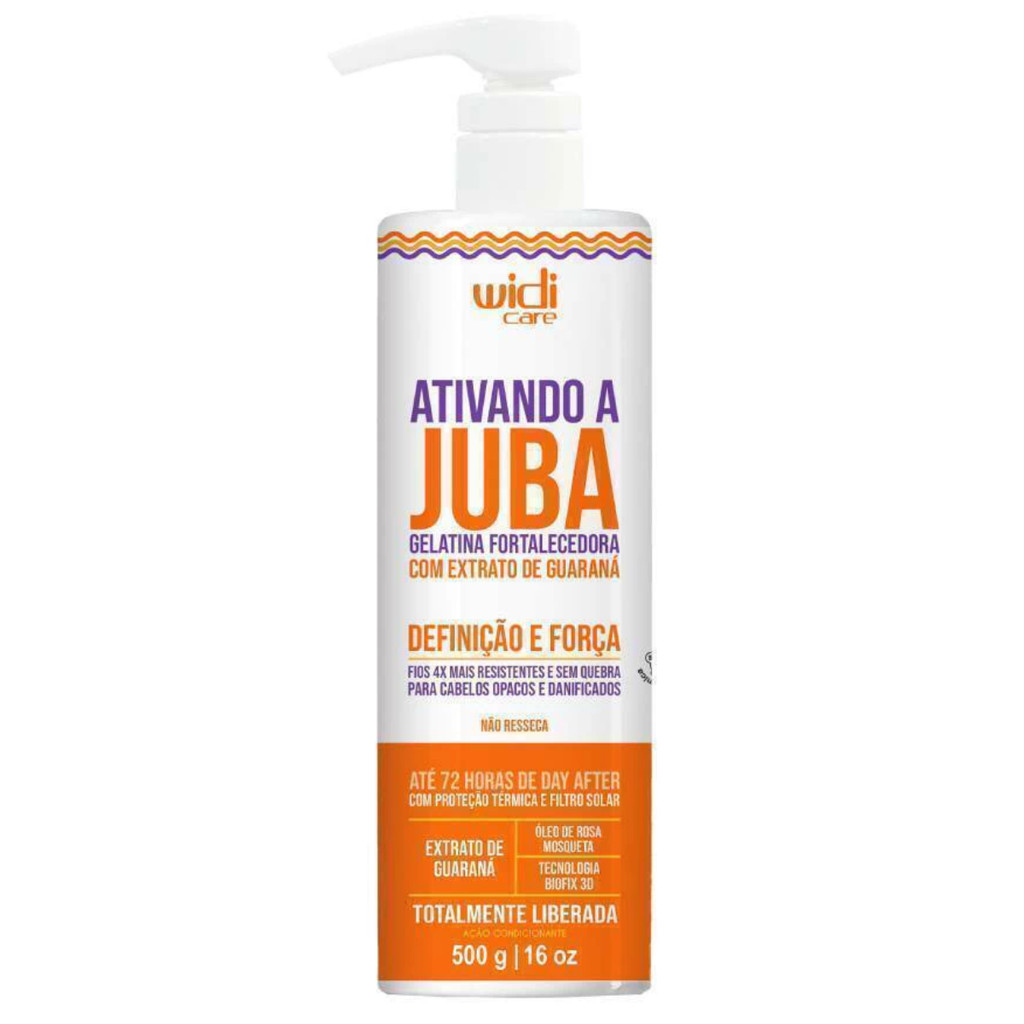 Gelatina Widi Care Juba Fortalecedora Ativando a Juba 500g | Para cabelos opacos e danificados em Oferta na Shopee