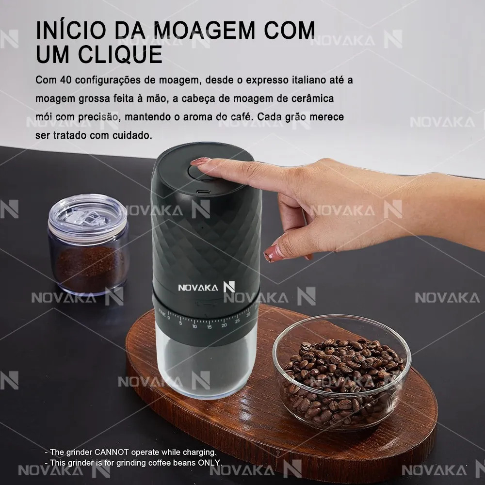 Moedor Elétrico De Café E Especiarias Sem Fio 25w