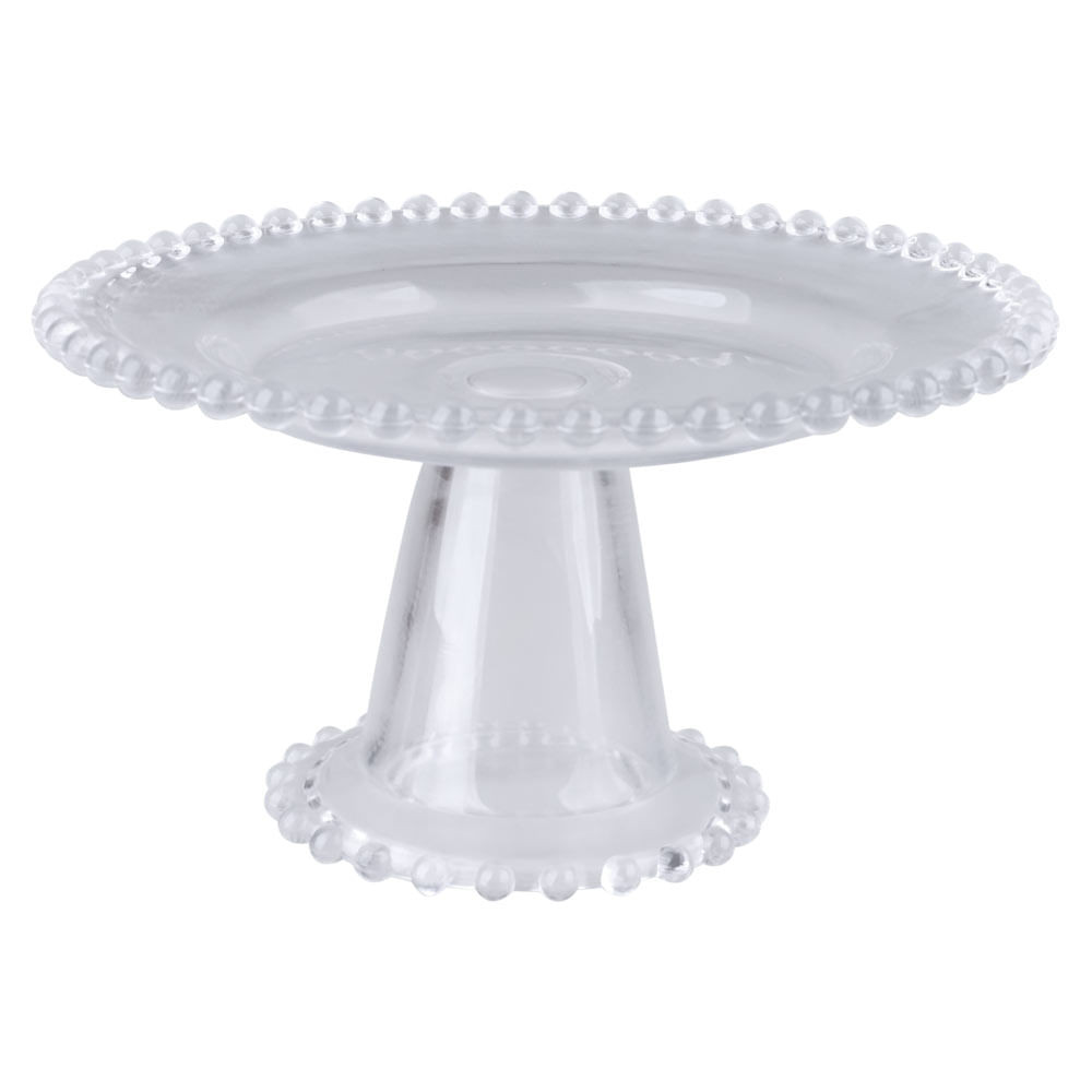 Prato para Bolo de Vidro 20cm Petit CV244731 Cazza - Home & Living