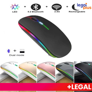 Mouse Sem Fio Recarregável Led RGB Clique Silencioso 2.4 Ghz Ergonômico Gamer Home Office em Oferta na Shopee