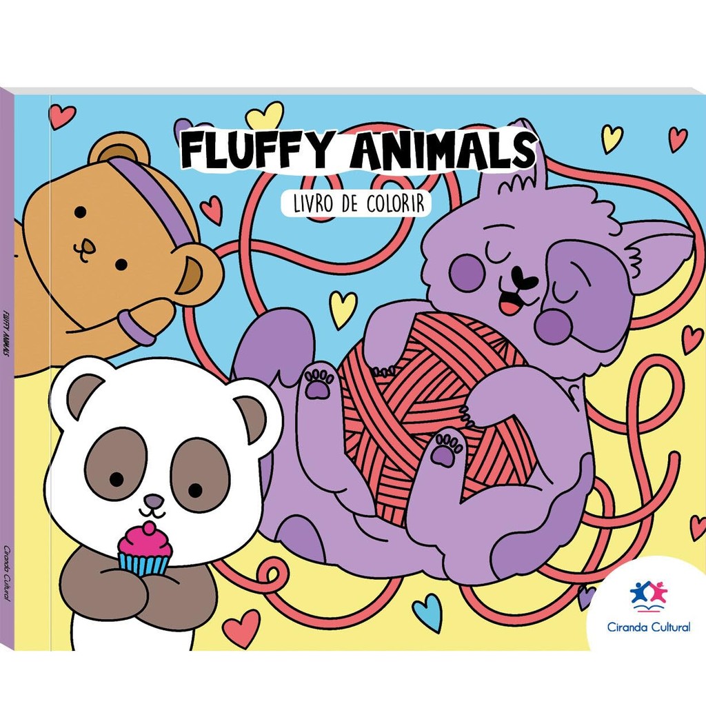 Fluffy Animals | Livro de Colorir
