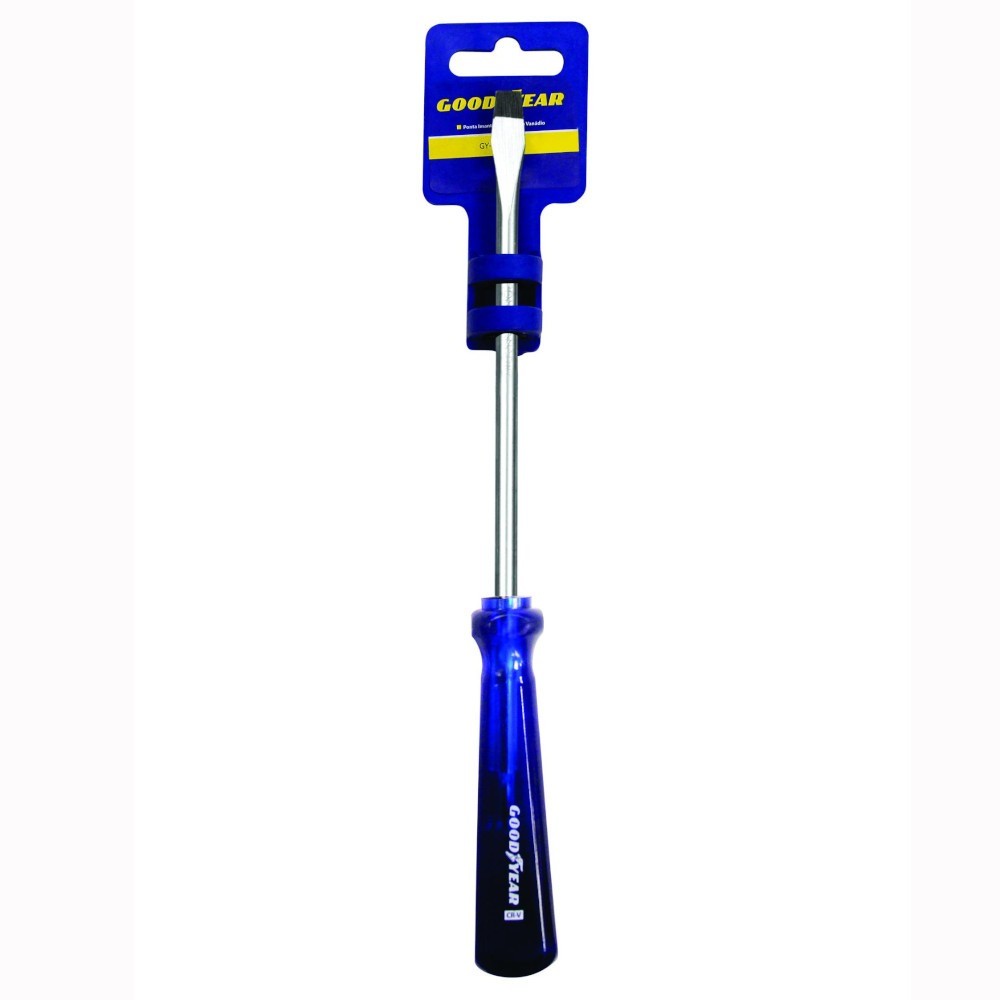 Chave de fenda 1/4 x 5" aço cromo vanádio - Goodyear - Home & Living
