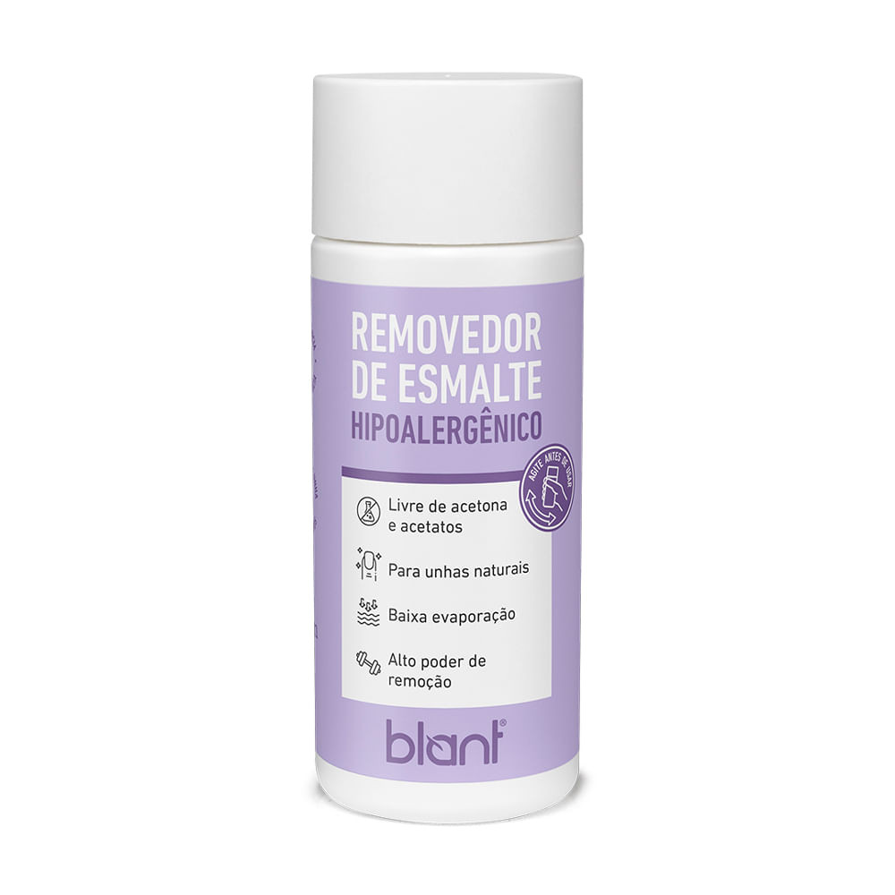 Removedor de Esmalte Blant Hipoalergênico 80ml - Beauty