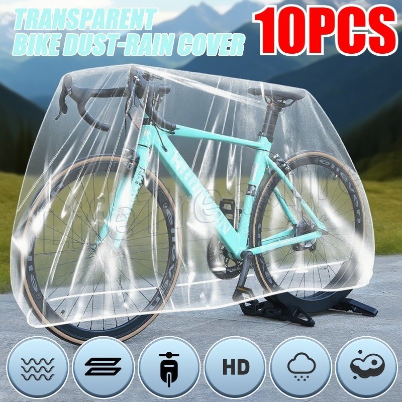 Capa Transparente Para Bicicleta-Escudo Contra Chuva Ao Ar Livre-Leve , Dobrável , À Prova De Rasgos-Caixa De Proteção D
