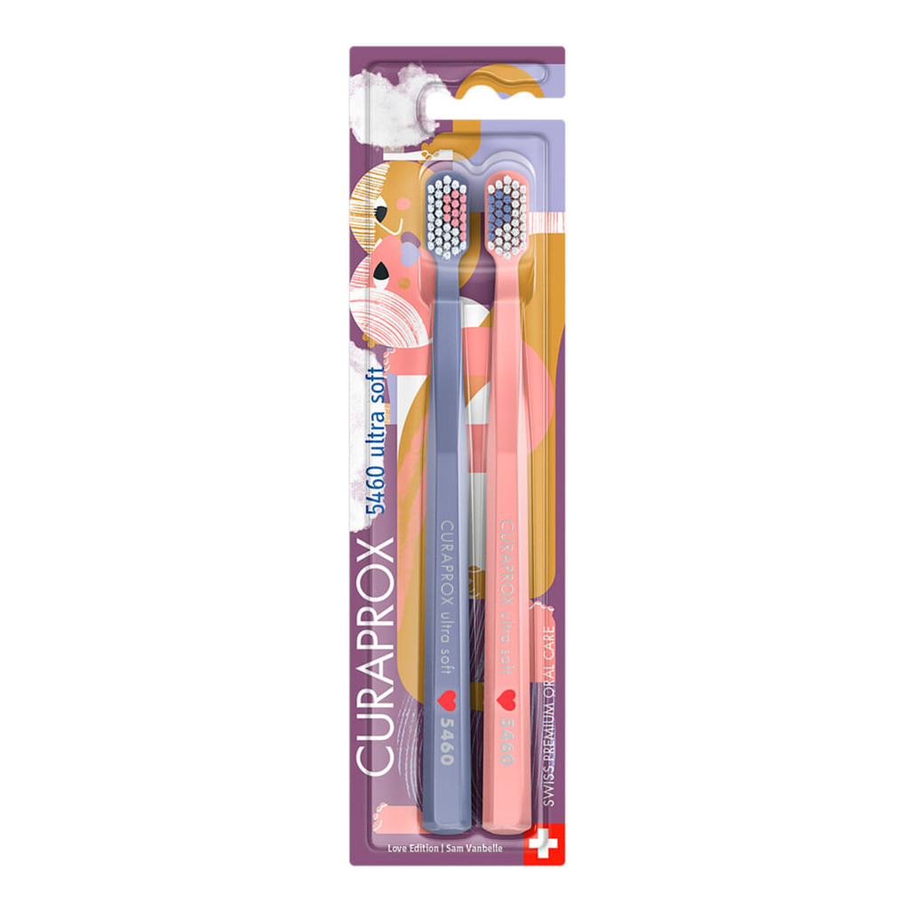 Escova Dental Curaprox 5460 Ultra Soft Cores Sortidas com 2 Unidades - Health