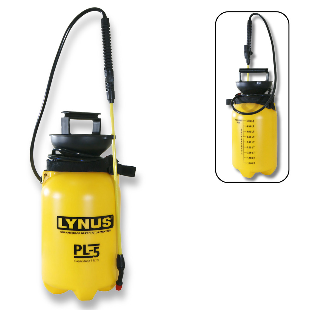 Pulverizador Manual Para Inseticidas e Herbicidas 5L Lynus