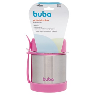 Pote Térmico com Parede Dupla em Aço Inoxidável Rosa - Buba em Oferta na Shopee