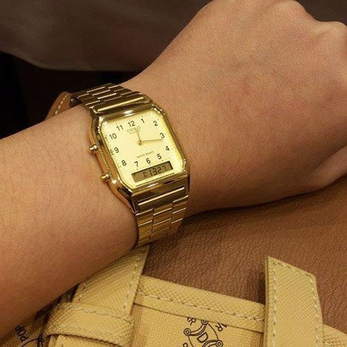 Relógio Casio Vintage AQ-230GA-9DMQ Dourado — imagem 2 de 2