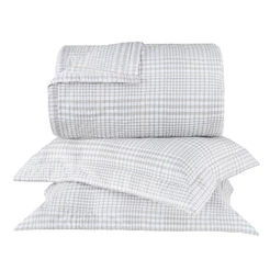 Kit Colcha Queen Gran Percalle 200 Fios Buddemeyer Castillo 100% Algodão Estampado 3 peças