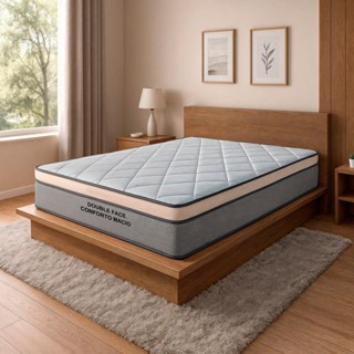 Colchão Casal Molas Ensacadas Active 138x188x28 Bom Pastor em Oferta na Shopee