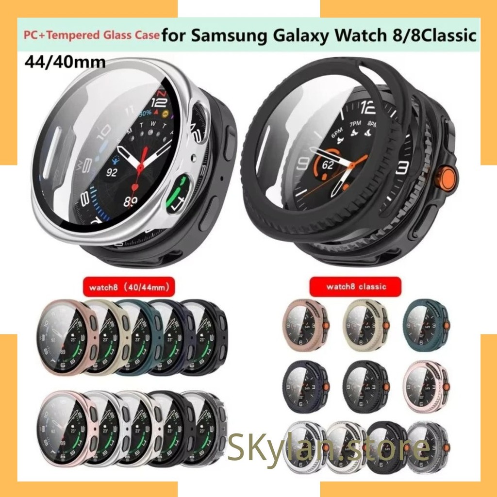 Capa Case Com Película Protetor de tela Para Samsung Galaxy Watch 8 Classic Ultra 2 40 44 46mm 2025